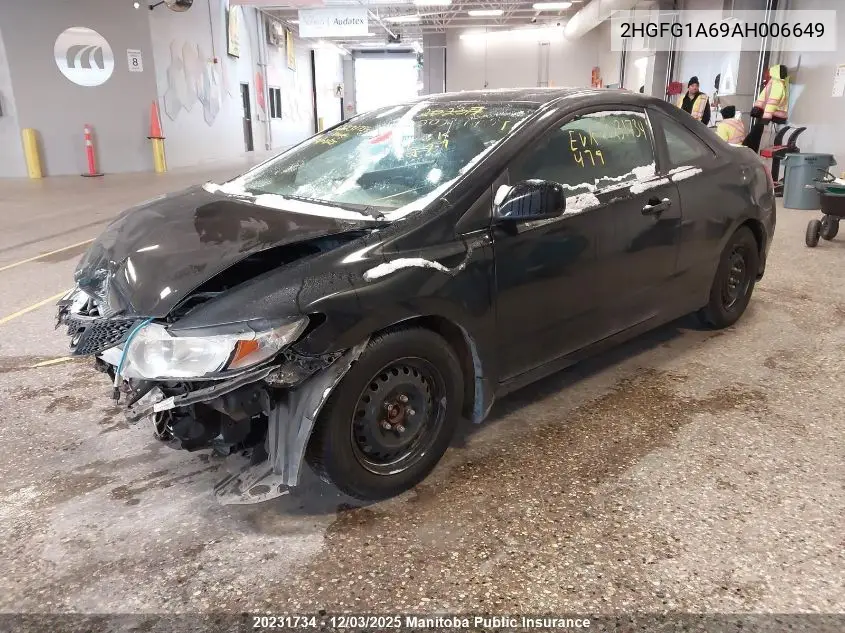 2HGFG1A69AH006649 2010 Honda Civic Lx