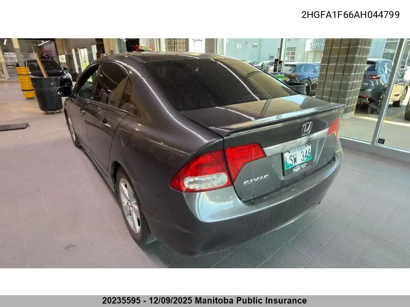 2HGFA1F66AH044799 2010 Honda Civic Lx