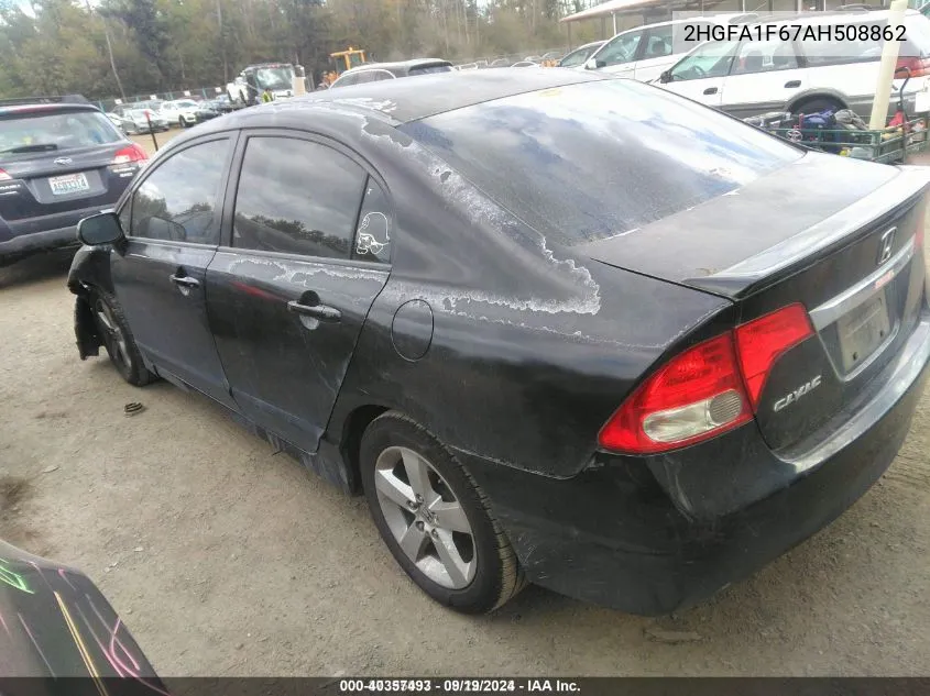 2HGFA1F67AH508862 2010 Honda Civic Lx-S