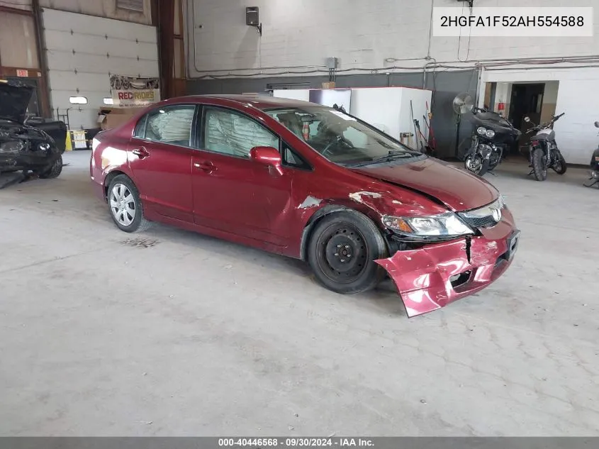 2HGFA1F52AH554588 2010 Honda Civic Lx