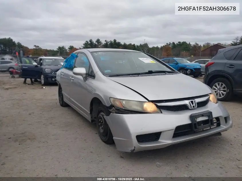 2HGFA1F52AH306678 2010 Honda Civic Lx