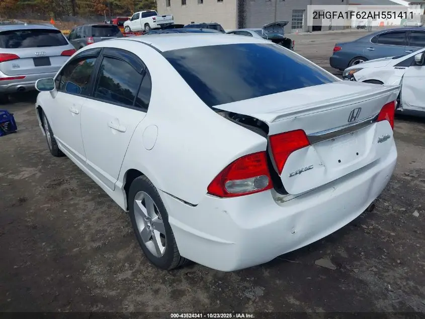 2HGFA1F62AH551411 2010 Honda Civic Lx-S