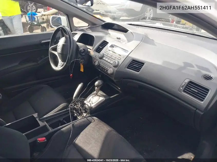 2HGFA1F62AH551411 2010 Honda Civic Lx-S