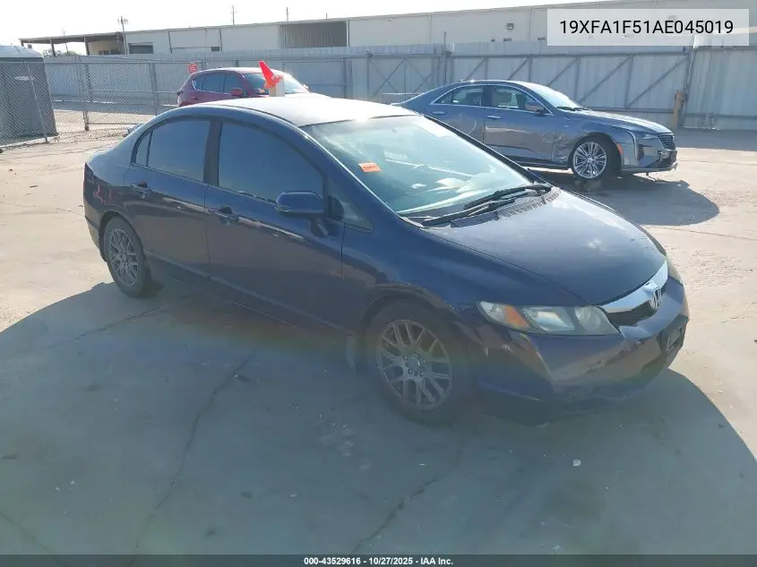 19XFA1F51AE045019 2010 Honda Civic Lx