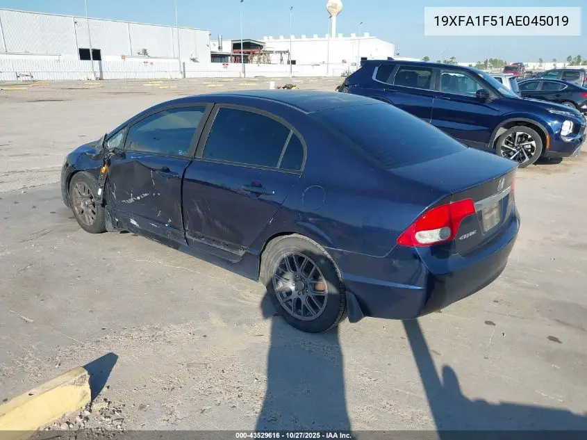 19XFA1F51AE045019 2010 Honda Civic Lx