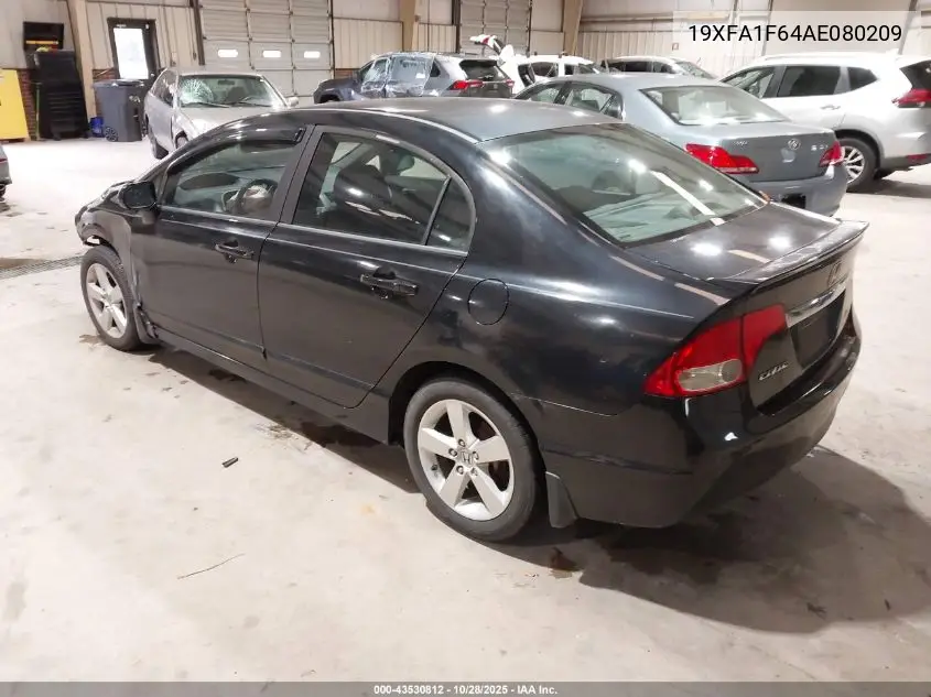 19XFA1F64AE080209 2010 Honda Civic Lx-S