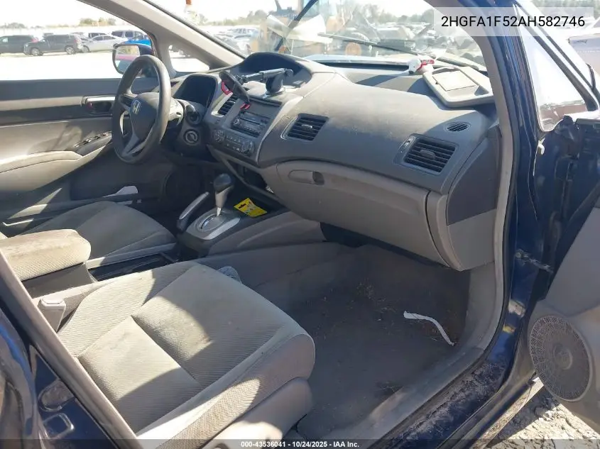 2HGFA1F52AH582746 2010 Honda Civic Lx