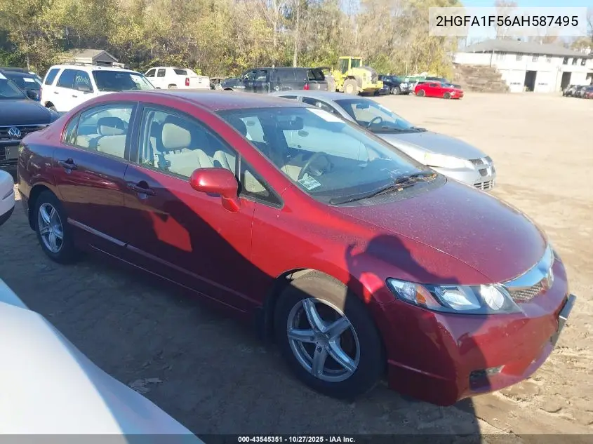 2HGFA1F56AH587495 2010 Honda Civic Lx