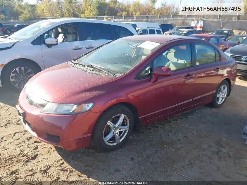 2HGFA1F56AH587495 2010 Honda Civic Lx