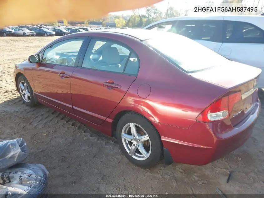 2HGFA1F56AH587495 2010 Honda Civic Lx