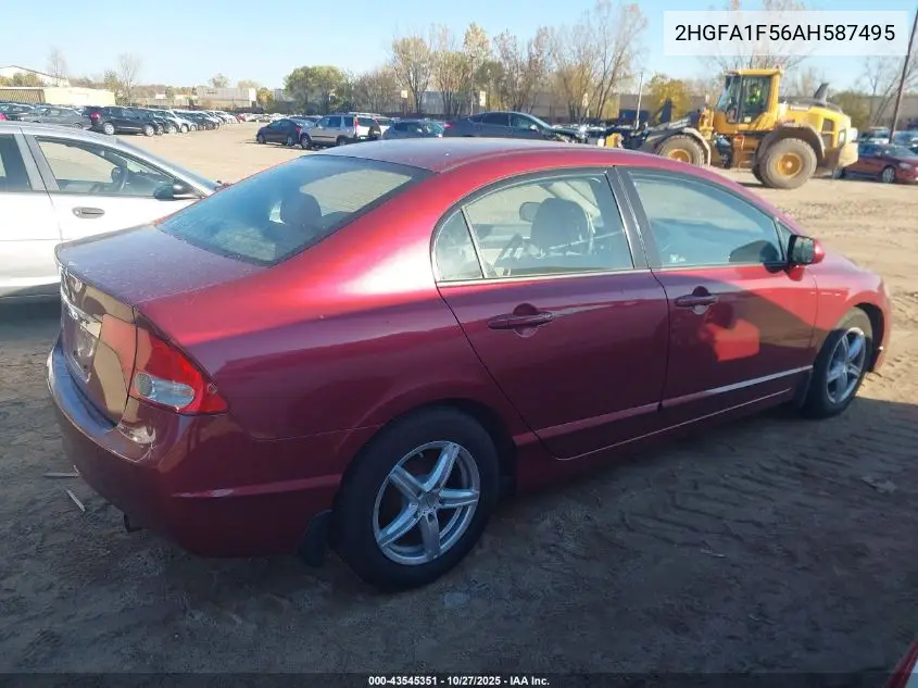 2HGFA1F56AH587495 2010 Honda Civic Lx
