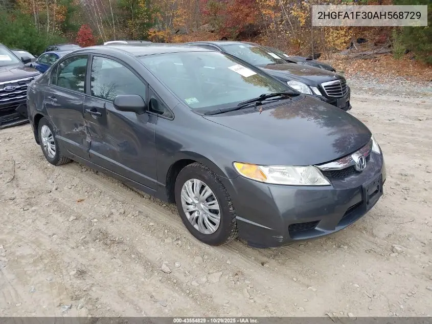 2HGFA1F30AH568729 2010 Honda Civic Vp