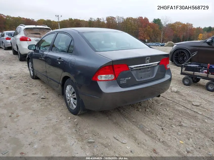 2HGFA1F30AH568729 2010 Honda Civic Vp