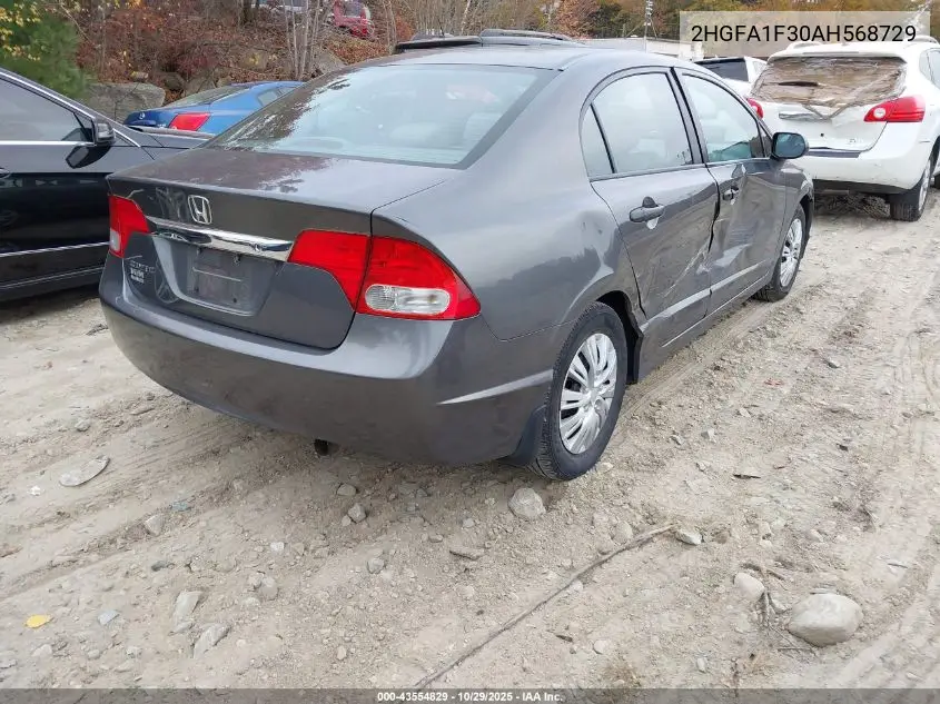 2HGFA1F30AH568729 2010 Honda Civic Vp