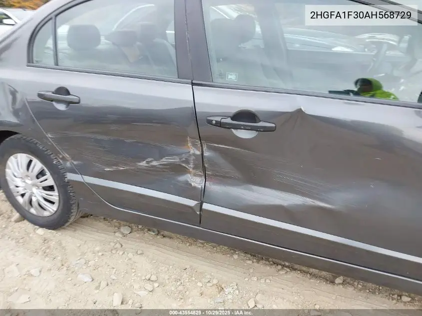 2HGFA1F30AH568729 2010 Honda Civic Vp