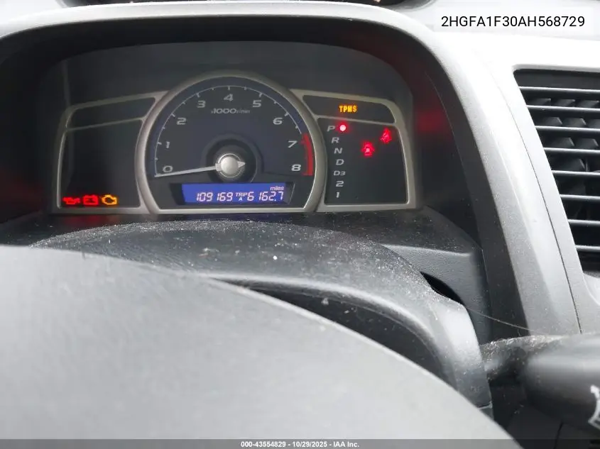 2HGFA1F30AH568729 2010 Honda Civic Vp