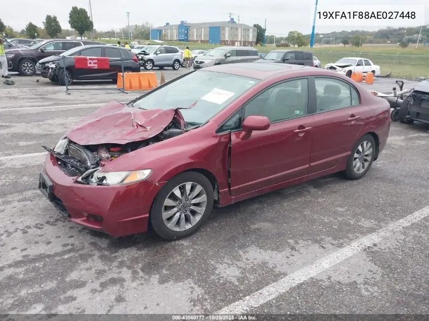 19XFA1F88AE027448 2010 Honda Civic Ex