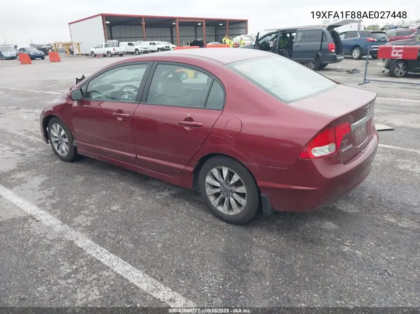 19XFA1F88AE027448 2010 Honda Civic Ex