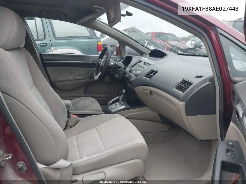 19XFA1F88AE027448 2010 Honda Civic Ex