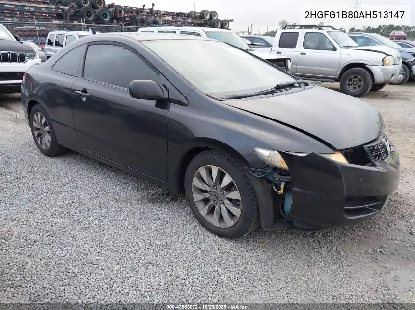 2HGFG1B80AH513147 2010 Honda Civic Ex