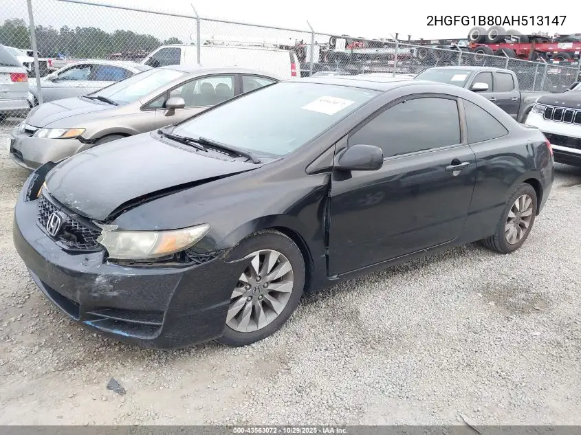2HGFG1B80AH513147 2010 Honda Civic Ex
