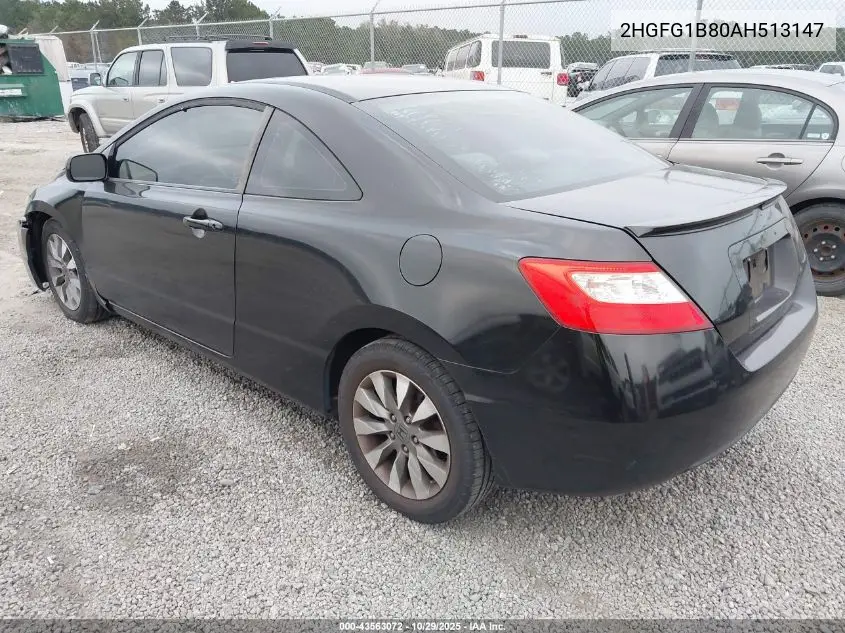 2HGFG1B80AH513147 2010 Honda Civic Ex