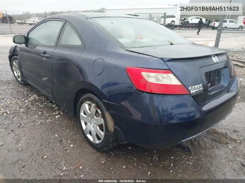 2HGFG1B69AH511623 2010 Honda Civic Lx