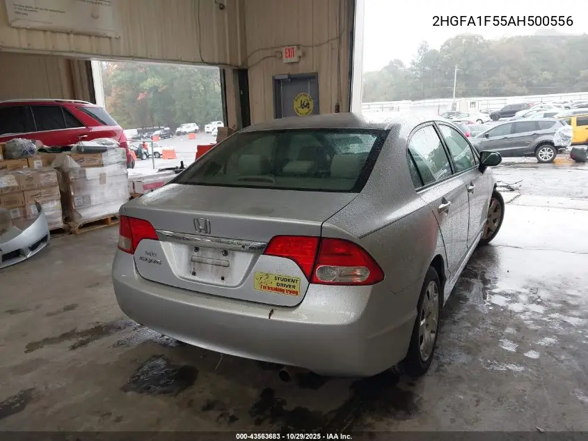 2HGFA1F55AH500556 2010 Honda Civic Lx