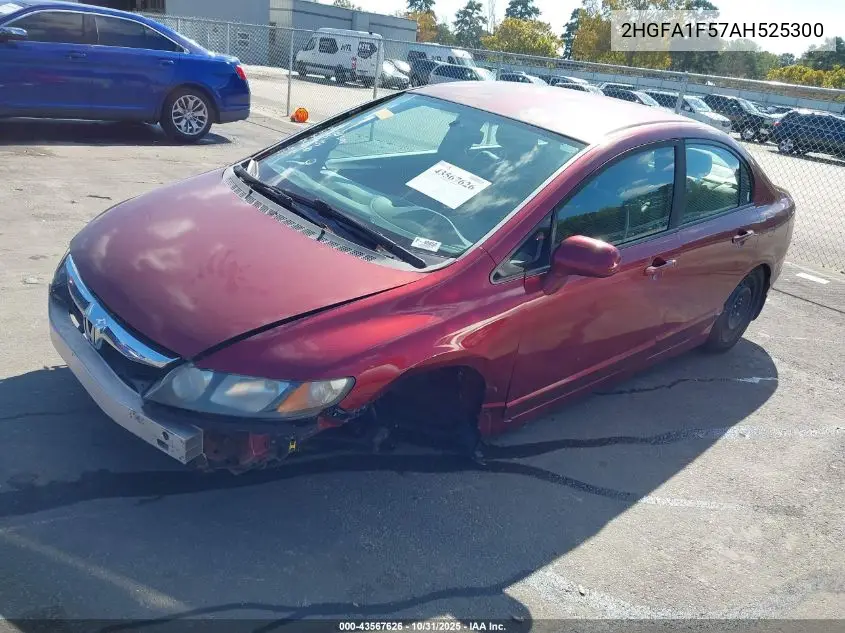 2HGFA1F57AH525300 2010 Honda Civic Lx