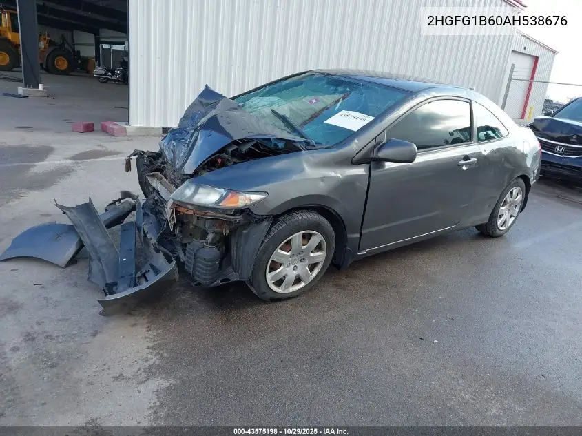 2HGFG1B60AH538676 2010 Honda Civic Lx