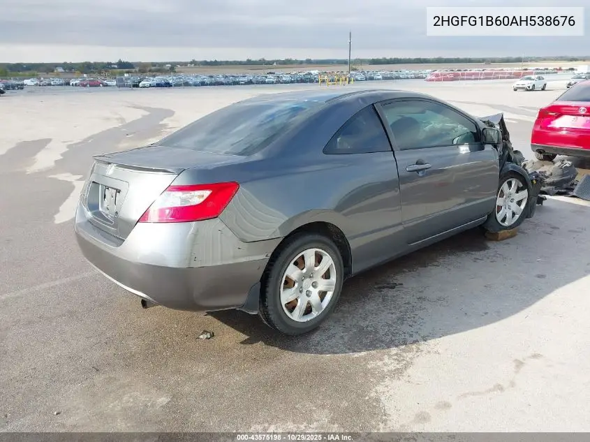 2HGFG1B60AH538676 2010 Honda Civic Lx