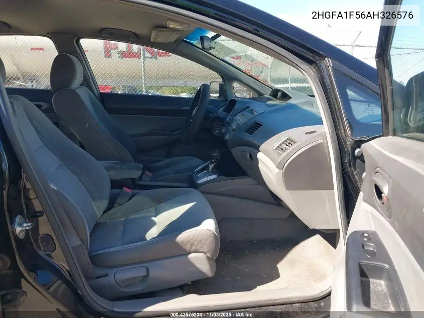 2HGFA1F56AH326576 2010 Honda Civic Lx