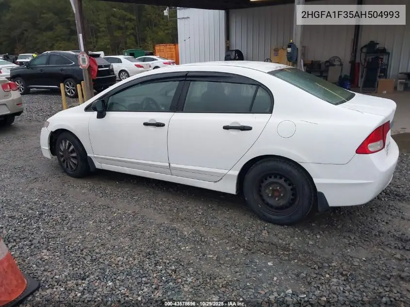 2HGFA1F35AH504993 2010 Honda Civic Vp