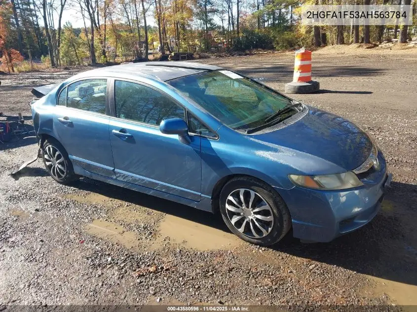 2HGFA1F53AH563784 2010 Honda Civic Lx