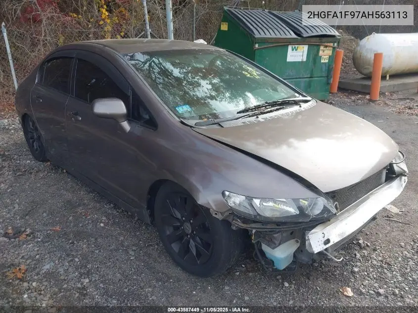 2HGFA1F97AH563113 2010 Honda Civic Ex-L