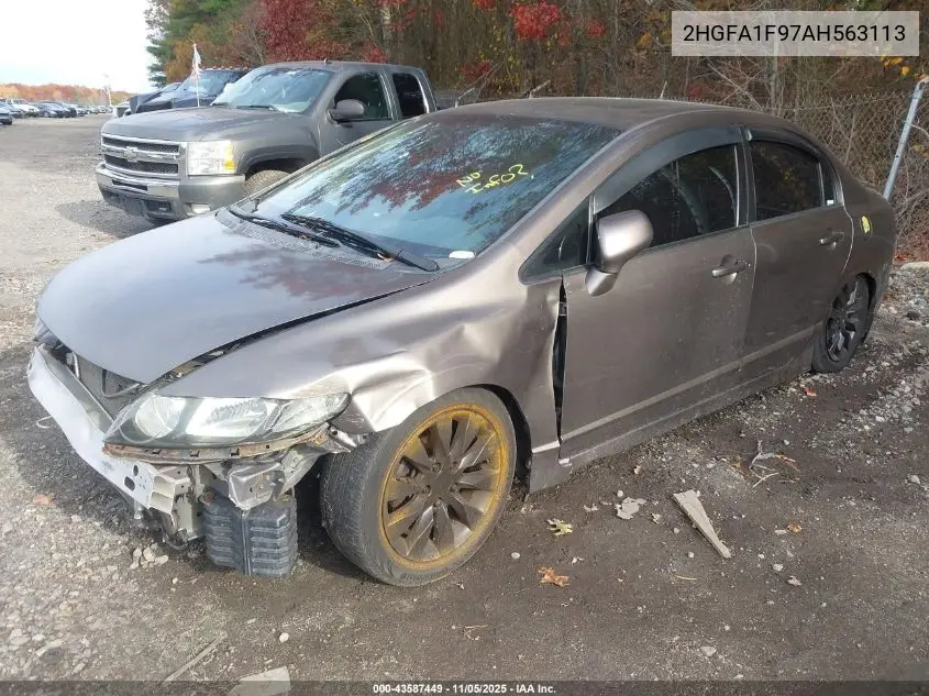 2HGFA1F97AH563113 2010 Honda Civic Ex-L