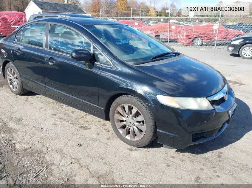 19XFA1F88AE030608 2010 Honda Civic Ex