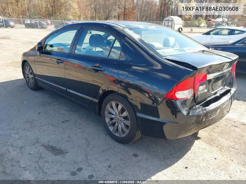 19XFA1F88AE030608 2010 Honda Civic Ex