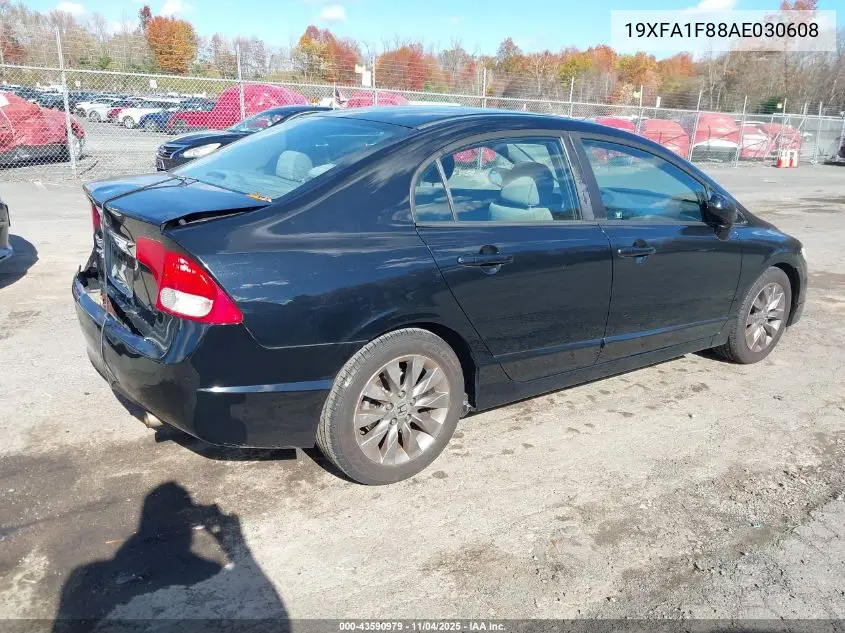 19XFA1F88AE030608 2010 Honda Civic Ex