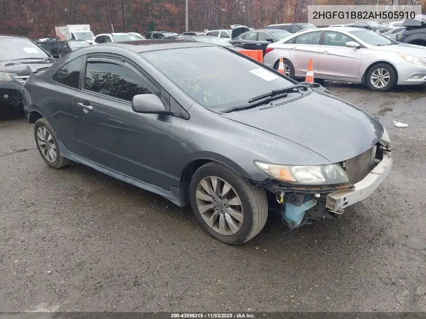 2HGFG1B82AH505910 2010 Honda Civic Ex