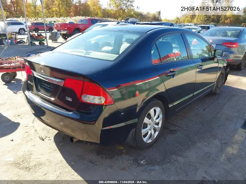 2HGFA1F51AH527026 2010 Honda Civic Lx