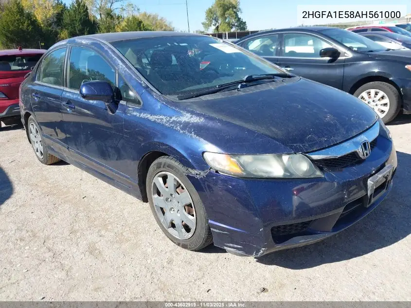 2HGFA1E58AH561000 2010 Honda Civic Lx