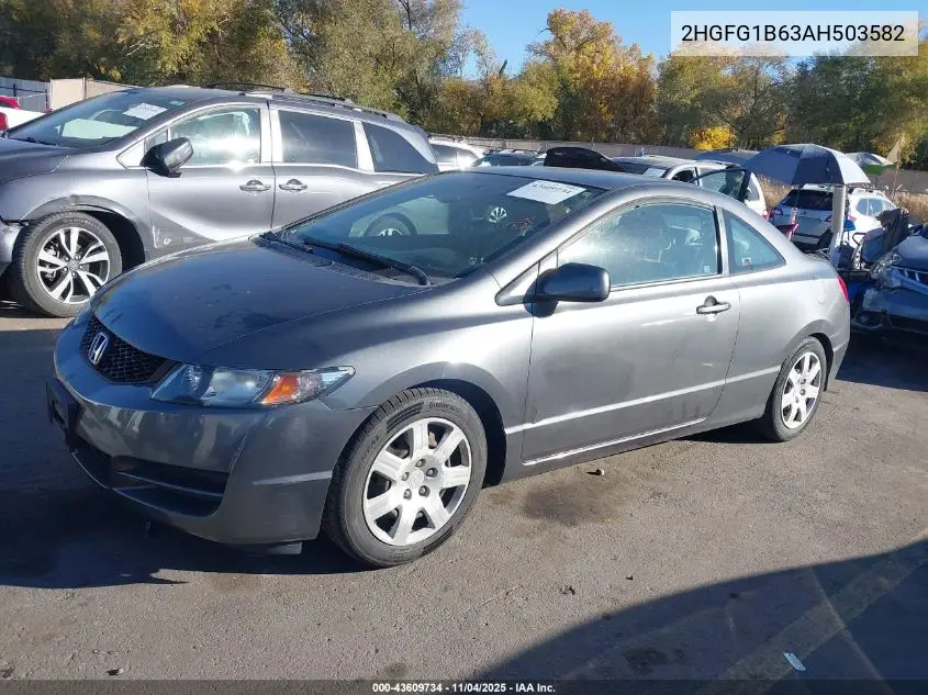 2HGFG1B63AH503582 2010 Honda Civic Lx