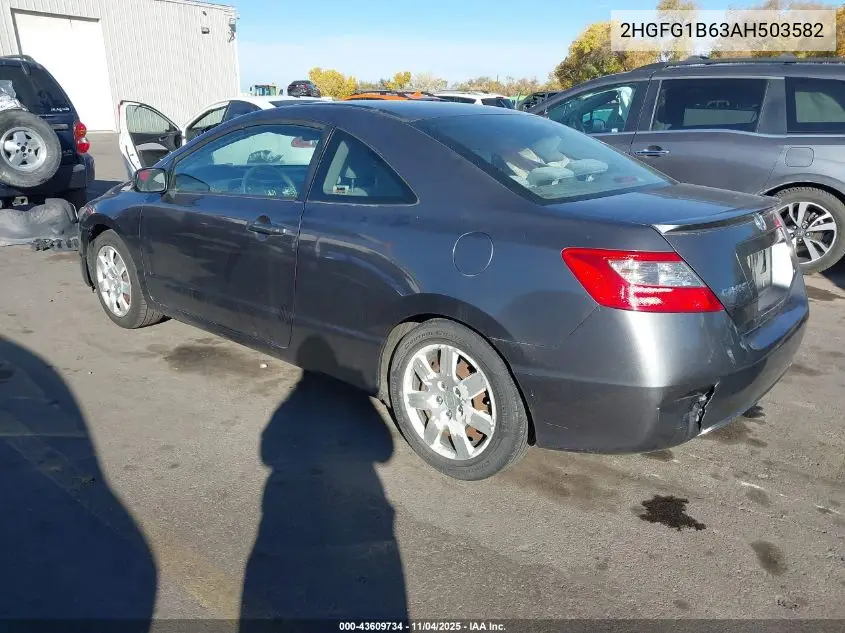 2HGFG1B63AH503582 2010 Honda Civic Lx