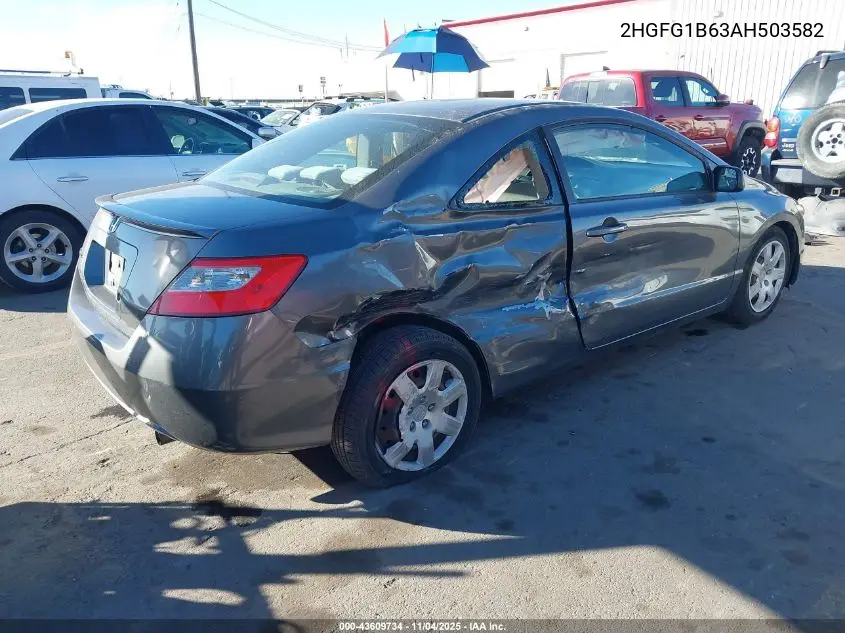 2HGFG1B63AH503582 2010 Honda Civic Lx
