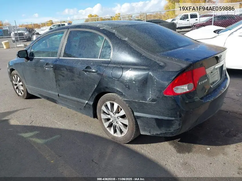 19XFA1F94AE059886 2010 Honda Civic Ex-L