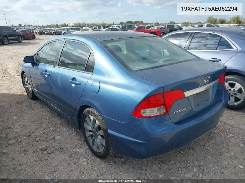 19XFA1F95AE062294 2010 Honda Civic Ex-L