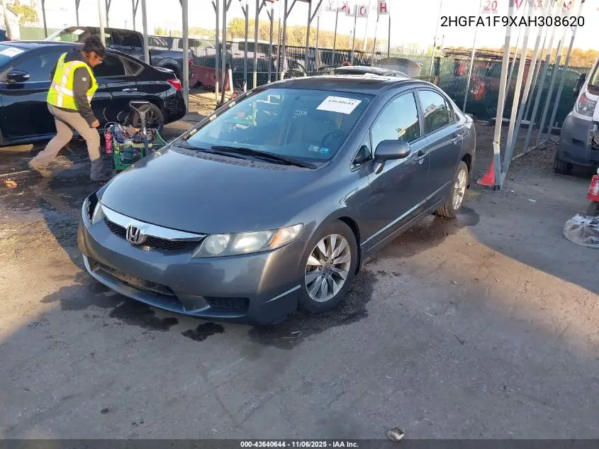 2HGFA1F9XAH308620 2010 Honda Civic Ex-L