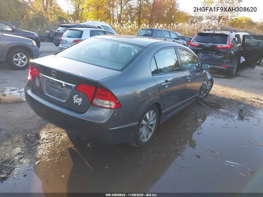 2HGFA1F9XAH308620 2010 Honda Civic Ex-L