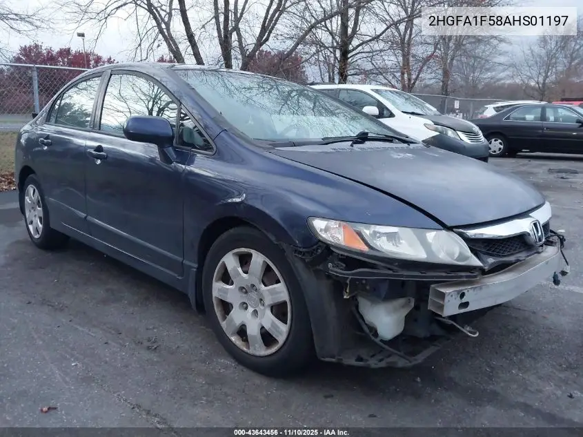2HGFA1F58AH501197 2010 Honda Civic Lx